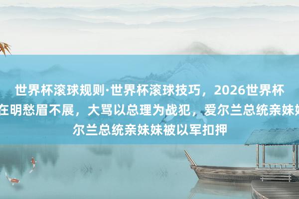 世界杯滚球规则·世界杯滚球技巧,2026世界杯文字直播 李在明愁眉不展,大骂以总理为战犯,爱尔兰总统亲妹妹被以军扣押