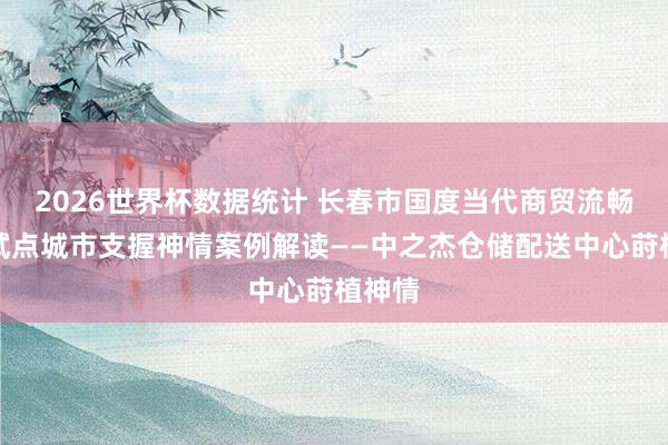 2026世界杯数据统计 长春市国度当代商贸流畅体系试点城市支握神情案例解读——中之杰仓储配送中心莳植神情