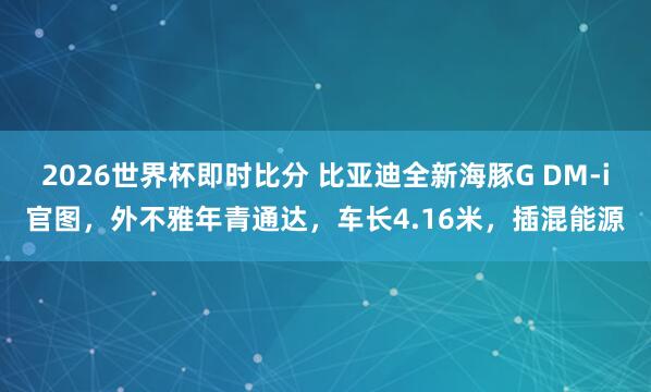 2026世界杯即时比分 比亚迪全新海豚G DM-i官图,外不雅年青通达,车长4.16米,插混能源