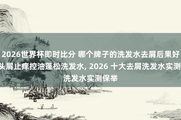 2026世界杯即时比分 哪个牌子的洗发水去屑后果好? 去头屑止痒控油蓬松洗发水， 2026 十大去屑洗发水实测保举