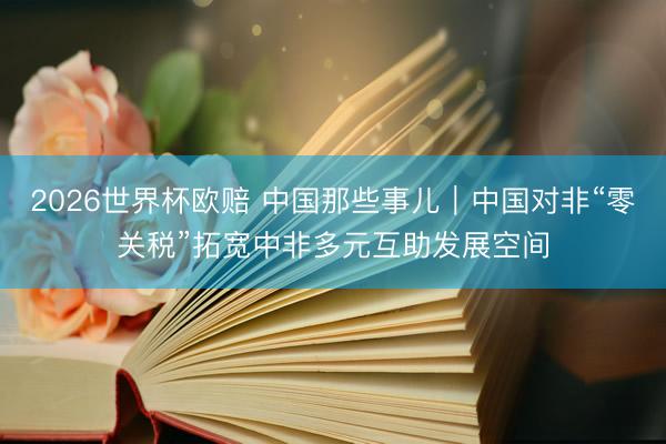 2026世界杯欧赔 中国那些事儿|中国对非“零关税”拓宽中非多元互助发展空间